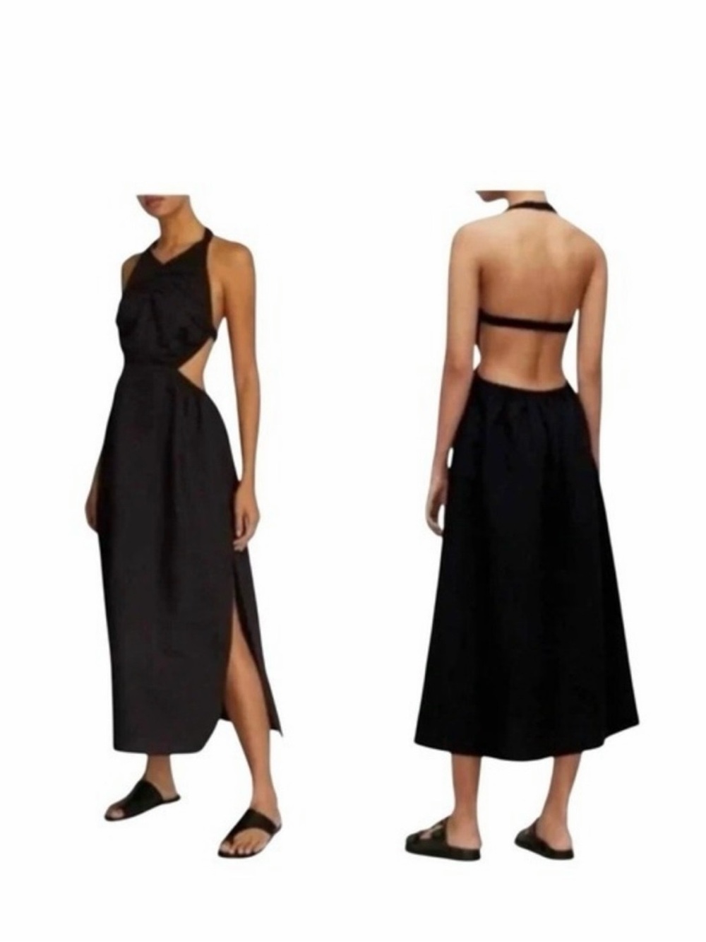 All Saints Cutout Midi Dress Size 8 - Women